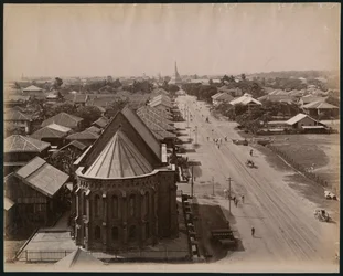 Ansicht von Rangoon, Burma, ca. 1880